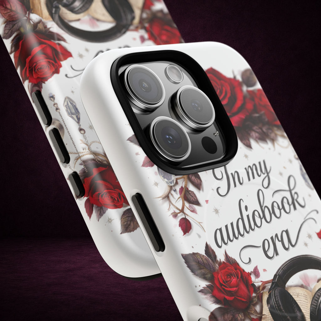 Phone Case — "In My Audiobook Era" Floral Rose Magnetic Tough Case