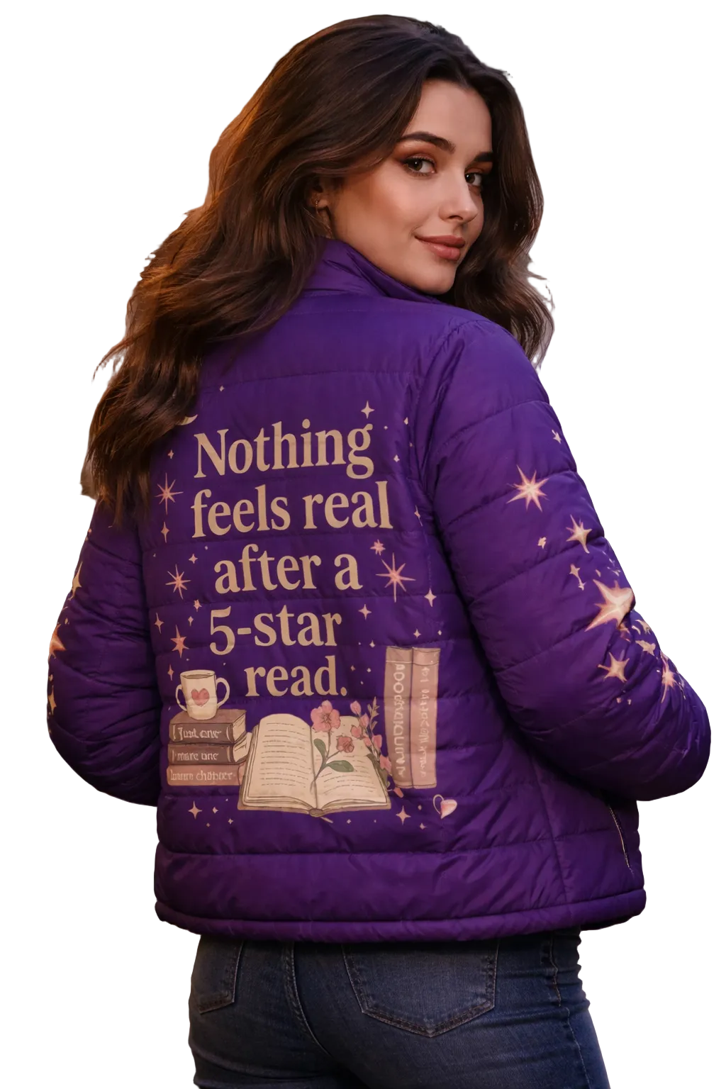 Nothing Feels Real Puffer Jacket ✨📖