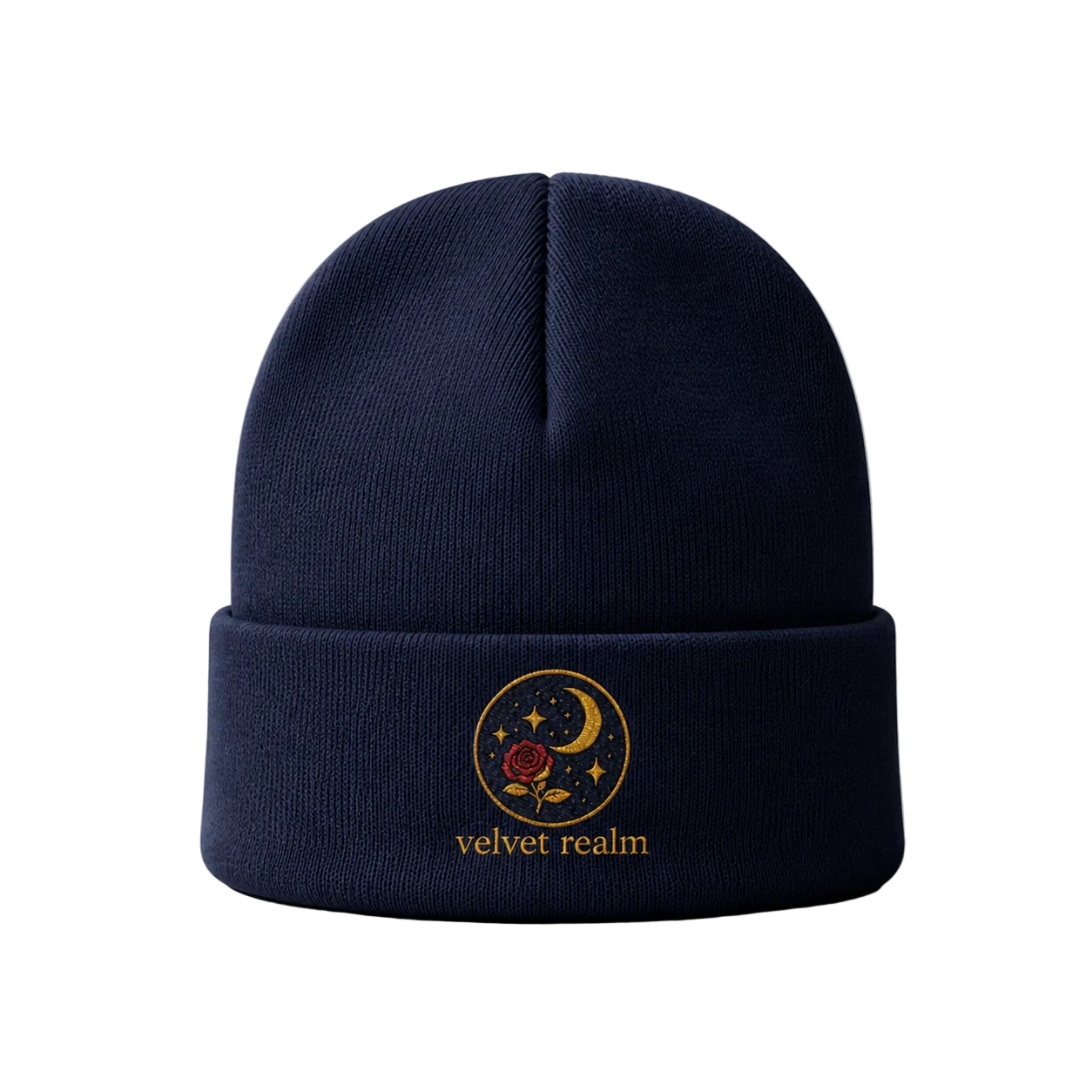 ✨ Velvet Realm Beanie — Celestial Bloom Edition 🌙🥀