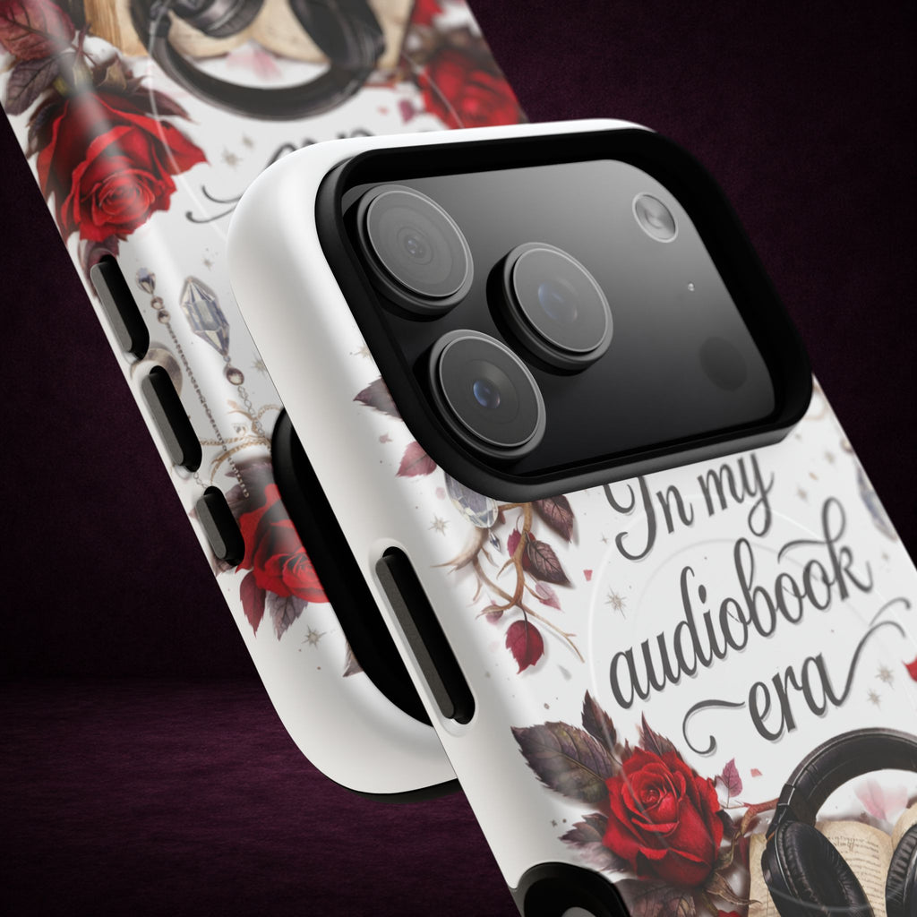 Phone Case — "In My Audiobook Era" Floral Rose Magnetic Tough Case