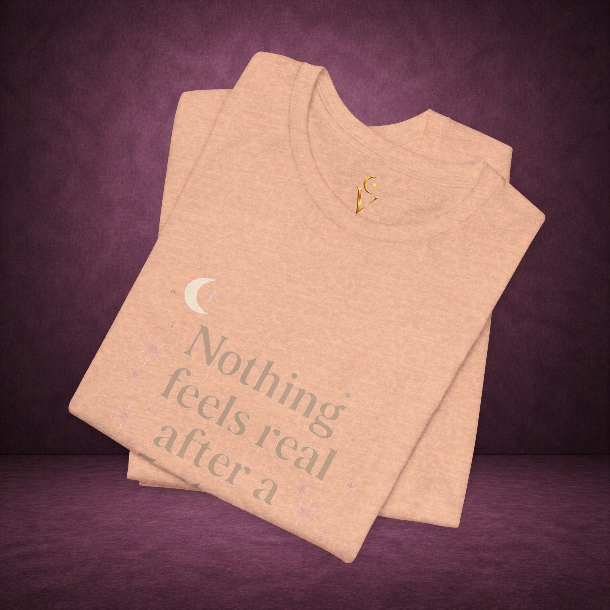 Reading T-Shirt — "Nothing Feels Real After a 5-Star Read" Book Lover Tee
