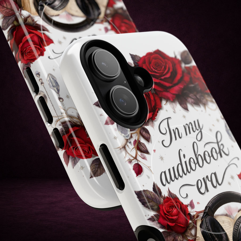 Phone Case — "In My Audiobook Era" Floral Rose Magnetic Tough Case