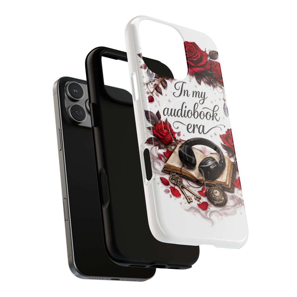 Phone Case — "In My Audiobook Era" Floral Rose Magnetic Tough Case