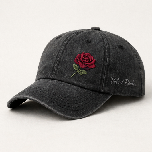 The Velvet Realm Rose Cap