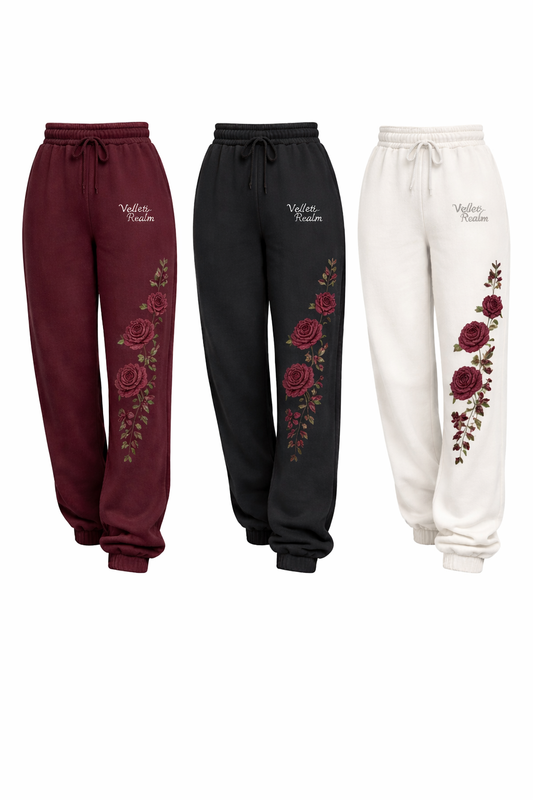 Velvet Realm Rose Sweatpants