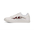 Women's White Low-Top Leather Sneakers — Casual Everyday Comfort